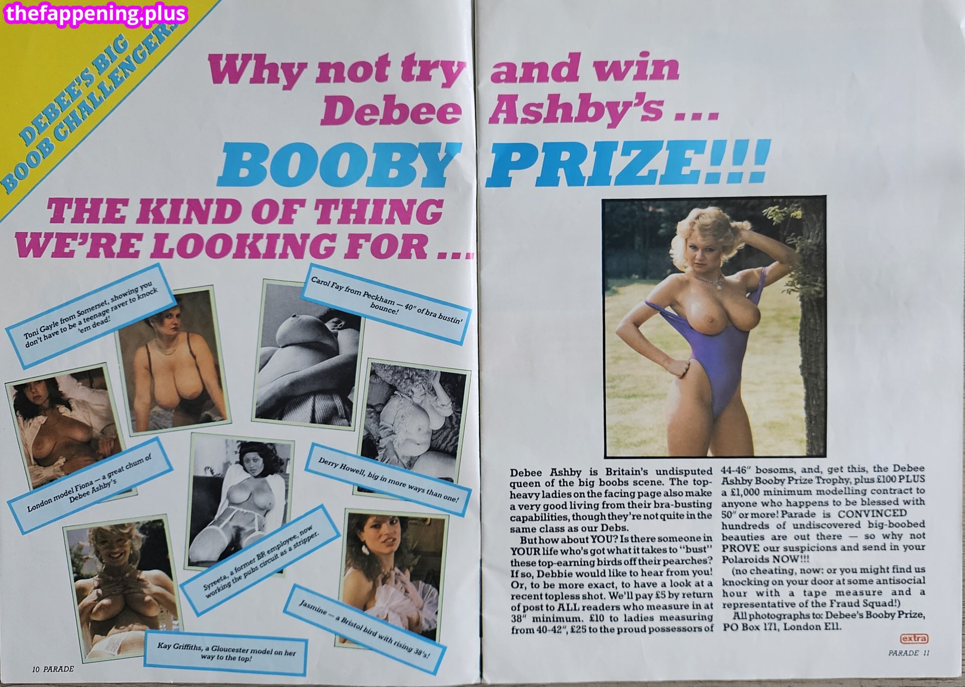 1980'S & Early 90'S Page 3 Girls / GlamourTeaJames / https: / mariawhittaker Foto OnlyFans Desnuda #274