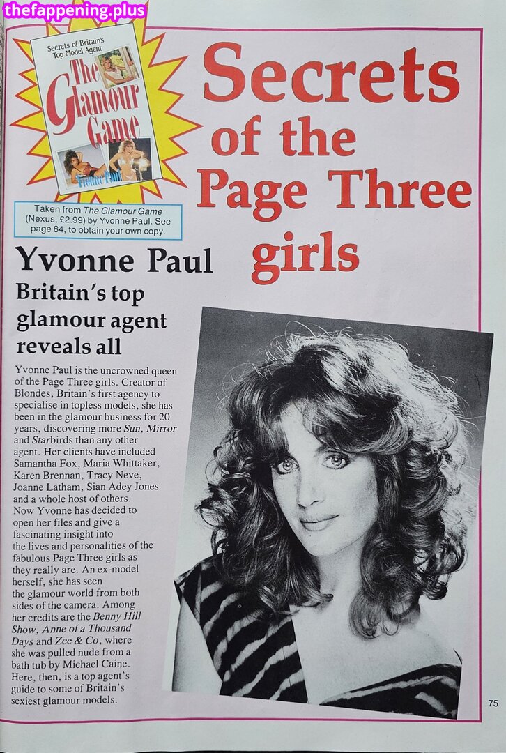 1980'S & Early 90'S Page 3 Girls / GlamourTeaJames / https: / mariawhittaker Foto OnlyFans Nua #343