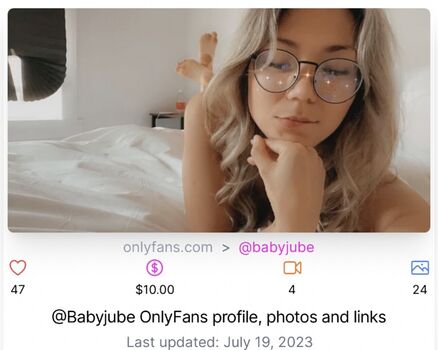 Full leaked Babyjubes private onlyfans photo
