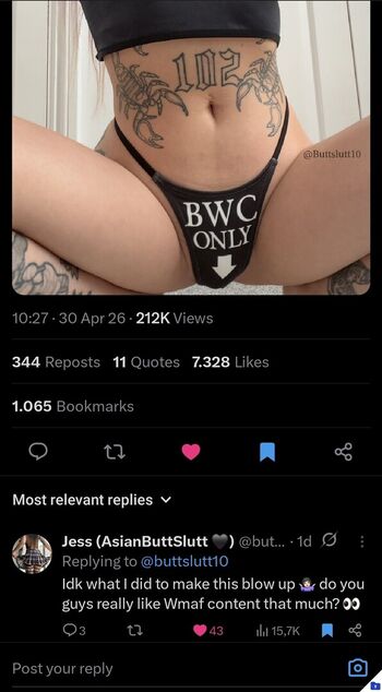 Full leaked Butt slutt private onlyfans photo