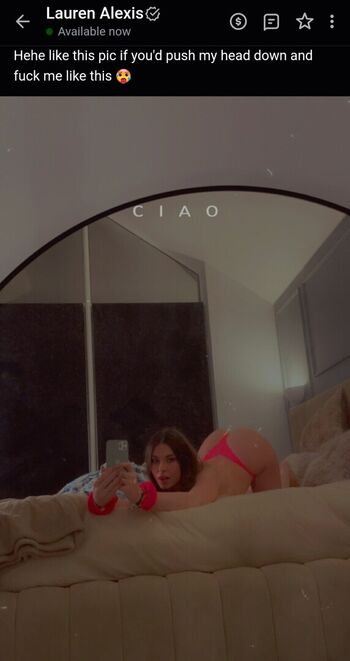 Full leaked Lauren alexis private onlyfans photo